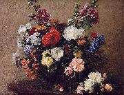Henri Fantin-Latour Henri Fantin-Latour Bouquet of Diverse Flowers oil painting reproduction